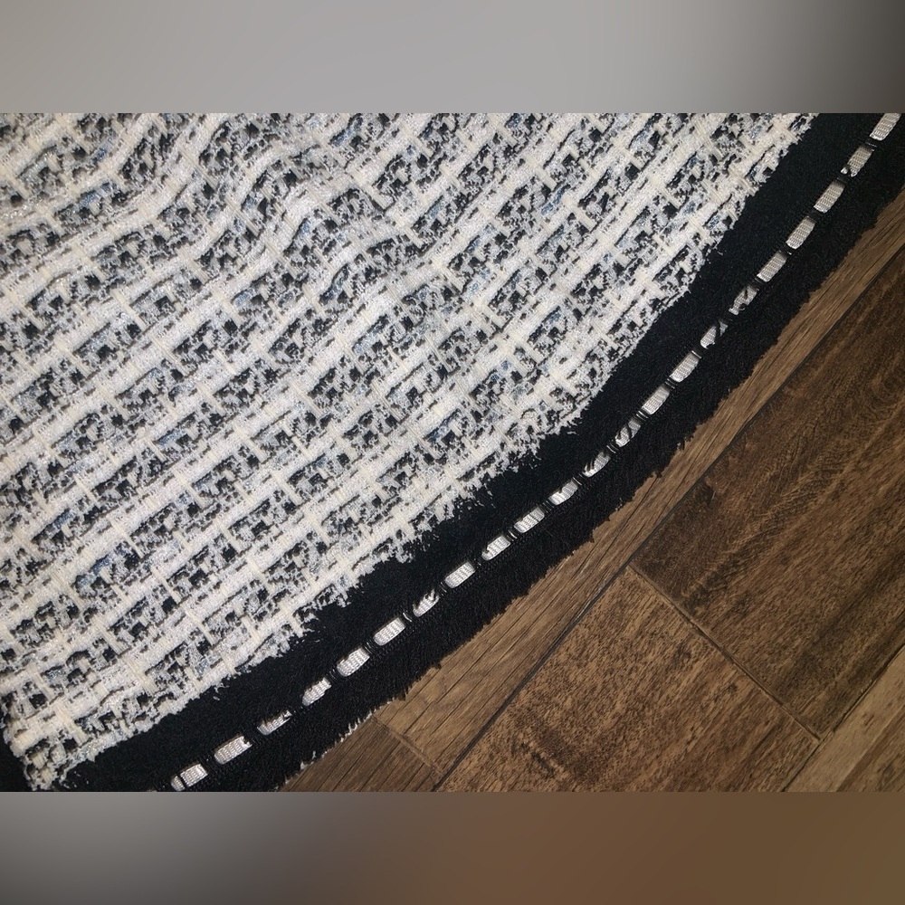 Alexis black white tweed skirt revolve classic winter boho designer casual $300 - Picture 5 of 9